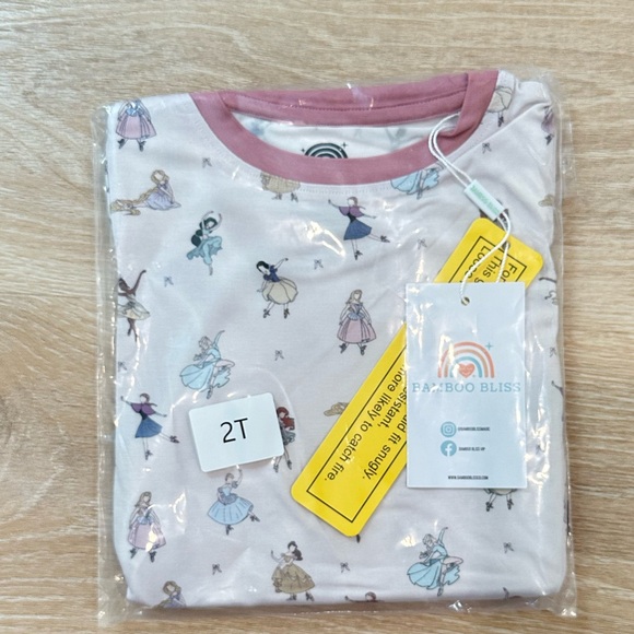 Posh Peanut Other - Princess Ballerinas Short Sleeve Bamboo Set 2T NWT
